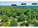 Aerial view highlighting the property's location near Lochmere Golf Club and MacGregor Downs CC at 2109 W Marilyn Cir, Cary, NC 27513
