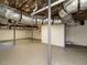 Spacious unfinished basement with painted walls and ceiling ductwork ready for customization at 316 Barbour St, Clayton, NC 27520