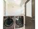 Modern laundry room features LG brand stainless steel washer and dryer at 316 Barbour St, Clayton, NC 27520