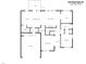 First floor plan showing kitchen, living room, and garage at 329 Royal Delta Dr, Cary, NC 27519