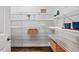 Well-organized pantry with wire shelving, providing ample storage space at 329 Royal Delta Dr, Cary, NC 27519