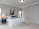 Spacious main bedroom with trey ceilings, neutral walls, and ample natural light at 437 Henmore Brook Dr Dr, Cary, NC 27519