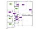 Detailed floorplan showcasing the layout of the bedrooms, bathrooms, kitchen, and living spaces at 71 Brodhead Dr, Fuquay Varina, NC 27526