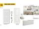 Interior finishes showcasing front entry door, paint colors, interior doors, and 3