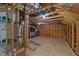 Unfinished attic space with exposed wooden beams and a ventilation system at 80 Bramble Ln, Clayton, NC 27527