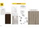 Collection of bathroom features with Aristokraft Sinclair Umber cabinets, chrome accessories, and Shaw LVP flooring at 90 Caspian Ct, Lillington, NC 27546