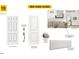 Elements of home design with front entry hardware, two-panel square interior doors, and Alabaster-painted trim at 90 Caspian Ct, Lillington, NC 27546
