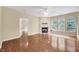 Cozy living area with fireplace and ample natural light at 921 Shefford Town Dr, Rolesville, NC 27571