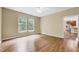 Bedroom leading into living area with kitchen at 921 Shefford Town Dr, Rolesville, NC 27571