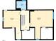 Floor plan of the second floor of the house, with the square footage of each room at 1001 N Orange Ave, Dunn, NC 28334