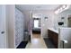 Bright bathroom with shower, spacious vanity, and view into the bedroom at 101 Claystone Dr, Gibsonville, NC 27249