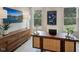 Bright home office with natural light, modern furnishings, and stylish decor at 1107 Masters Place Way # 155, Durham, NC 27703