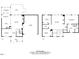 Two-story floor plan including the kitchen, living room, and all of the bedrooms at 1480 Big Leaf Loop, Apex, NC 27502