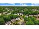Scenic aerial view of a residential neighborhood nestled among lush green trees at 1480 Big Leaf Loop, Apex, NC 27502