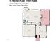 First floor plan featuring living areas, kitchen, and garage at 15 Treviso Pl, Durham, NC 27707