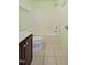 Bathroom featuring tiled floors, vanity, toilet, and tub/shower combination at 169 Clearwater Harbor Hbr, Sanford, NC 27332
