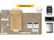 Designed Package 5 kitchen and bath selections featuring granite counters, stainless appliances and oak cabinets at 170 Parker Ln, Mebane, NC 27302