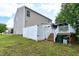 Backyard with a deck and stairs at 18 Gwendolyn Cir, Durham, NC 27703