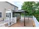 Deck with gazebo offering a great outdoor space at 18 Gwendolyn Cir, Durham, NC 27703