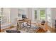 Office with hardwood floors, modern decor, and bay windows for natural light at 216 Lewey Brook Dr, Cary, NC 27519