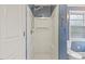 Bathroom with stall shower, toilet, and window at 2324 Stevens Rd, Raleigh, NC 27610
