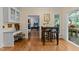 Cozy breakfast nook featuring a small dining table and ample natural light at 2645 Ridgewell Ct, Raleigh, NC 27613