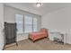 Bright bedroom featuring a window, closet, and neutral color scheme at 3413 Fairstone Rd, Wake Forest, NC 27587