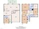 Combined floor plans highlighting both the main and upper levels for complete home overview at 3413 Fairstone Rd, Wake Forest, NC 27587