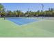 Well-maintained community tennis court at 3413 Fairstone Rd, Wake Forest, NC 27587