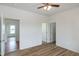 Bright bedroom with hardwood floors and white walls providing a calm and relaxing atmosphere at 3417 Aspen Rd, Rocky Mount, NC 27804