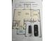 First floor plan showing patio, screened patio, kitchen, garage, and open dining and Gathering rooms at 412 Ashdale Dr, Fuquay Varina, NC 27526
