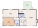 Basement layout with recreation room, wet bar, full bath, bedroom, laundry, and a deck at 4504 Ryegate Dr, Raleigh, NC 27604