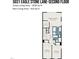 Second floor layout featuring primary bedroom, laundry room, and two other bedrooms at 5031 Eagle Stone Ln, Raleigh, NC 27610