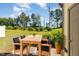 Charming patio with outdoor dining set, perfect for enjoying meals in the fresh air at 5031 Eagle Stone Ln, Raleigh, NC 27610