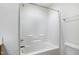 Bright, clean white shower and tub combination at 5031 Eagle Stone Ln, Raleigh, NC 27610