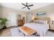 Cozy bedroom featuring a plush bed, modern furnishings, and ample natural light at 515 N Churton St # Ste 201, Hillsborough, NC 27278