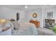 Spacious bedroom featuring a ceiling fan, neutral color scheme, and hardwood floors at 608 Cross Timbers Dr, Durham, NC 27713