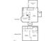 Floor plan illustrating the layout of this lovely two-story home with clearly marked room dimensions and square footage at 608 Cross Timbers Dr, Durham, NC 27713