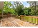 Large wooden deck overlooking a green backyard, perfect for outdoor entertaining at 612 Dunbar St, Durham, NC 27701