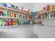 Walk in pantry with stocked shelves and white freezer at 70 S Patterson St, Coats, NC 27521