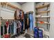 Walk-in closet featuring a variety of clothing and shelf storage at 741 Sinai Cir, Hillsborough, NC 27278
