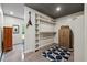 Spacious walk-in closet with built-in shelving, storage safe, and a window for natural light at 741 Sinai Cir, Hillsborough, NC 27278