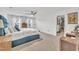 Spacious bedroom with large bed, dresser, and a walk-in closet at 81 Paperwhite Pl # 213, Clayton, NC 27527