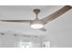 Modern ceiling fan with three blades and a built-in light fixture at 81 Paperwhite Pl # 213, Clayton, NC 27527