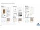 Interior selections sheet showcasing the kitchen and bathroom cabinet & counter options, flooring, and backsplash at 87 Browning Mill Dr, Wendell, NC 27591