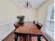 Dining room featuring a large wood table and chairs at 1000 Roundtable Ct, Knightdale, NC 27545