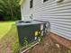 Side of the house showing the HVAC system at 1000 Roundtable Ct, Knightdale, NC 27545