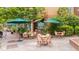 Cozy outdoor cafe with umbrella-covered tables, perfect for relaxing and enjoying the ambiance at 102 Newell St, Chapel Hill, NC 27516