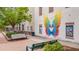 Eye-catching mural adds vibrancy to the building exterior, enhancing the community's cultural appeal at 102 Newell St, Chapel Hill, NC 27516