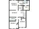 Second floor plan with an owner's suite with bath, two additional bedrooms, and a retreat area at 104 Restful Pt, Fuquay Varina, NC 27526